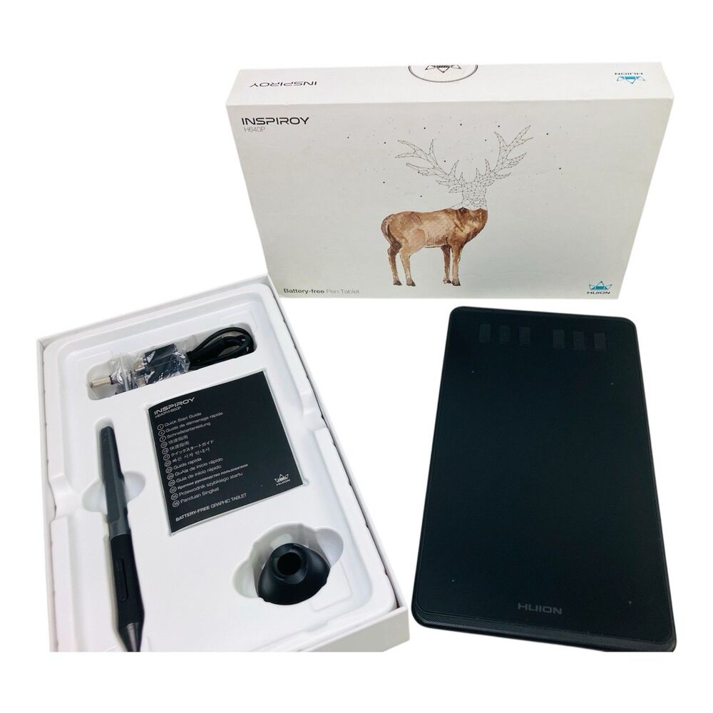 Huion Inspiroy H640P Digital Drawing Art Tablet 7.2" Display Sketch Pad - NWOB
